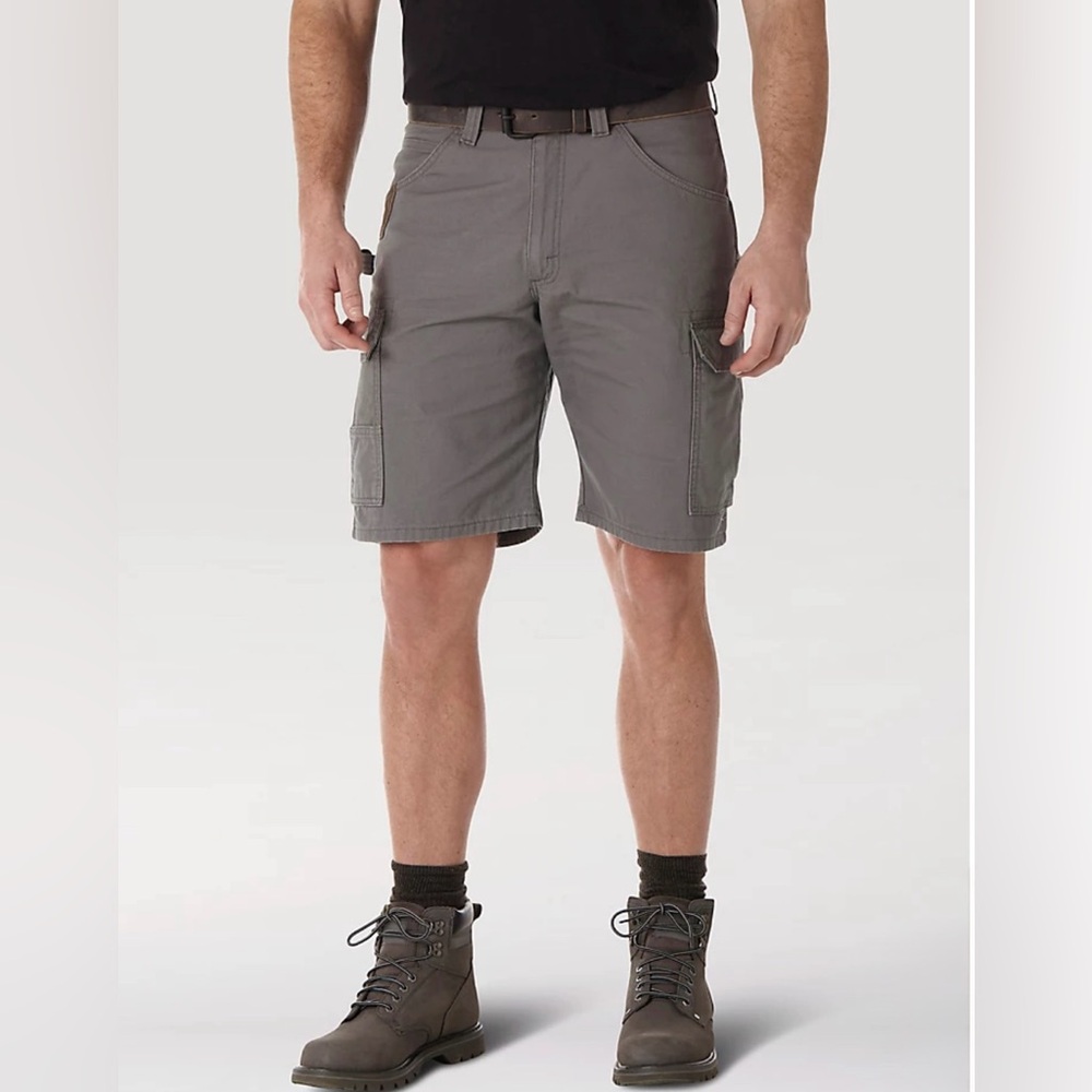 Wrangler Men's Workwear Slate Cargo Shorts Size Large See‎ Measurements